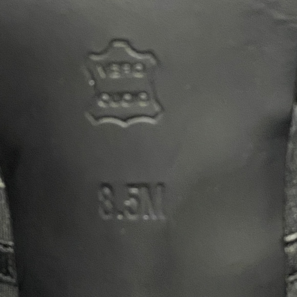 NWOB Donald Pliner Edie Office Siren Open Toe Black Italian Leather Heels 8.5 - Picture 13 of 16